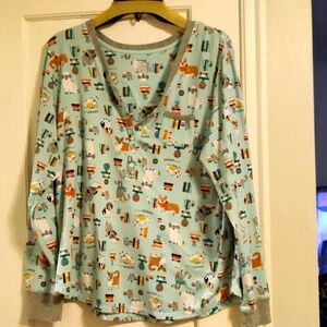 Pajamas Cuddle Duds Puppy Print